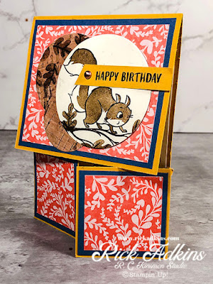 Check out today's Double Dutch Door Birthday Card featuring the Nuts About Squirrels Stamp Set.