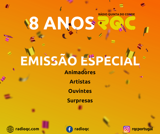 RQC COMEMORA 8 ANOS COM EMISSÃO ESPECIAL