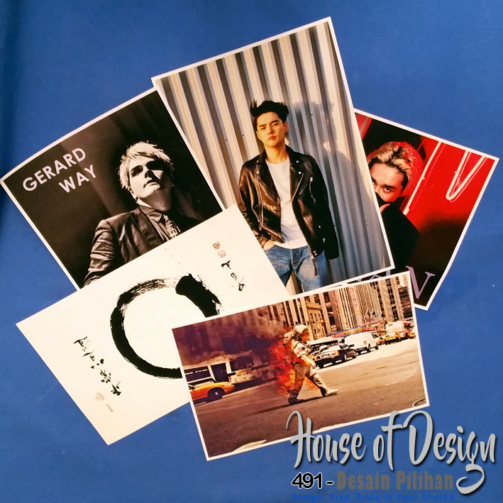 Poster Gambar Campur Ukuran A3 Custom Murah Desain Pilihan