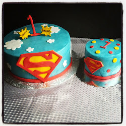 superman cake birthday 1st generation second smash