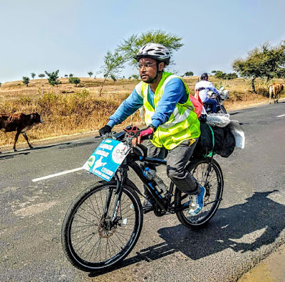 kashmir to Kanyakumari by cycle