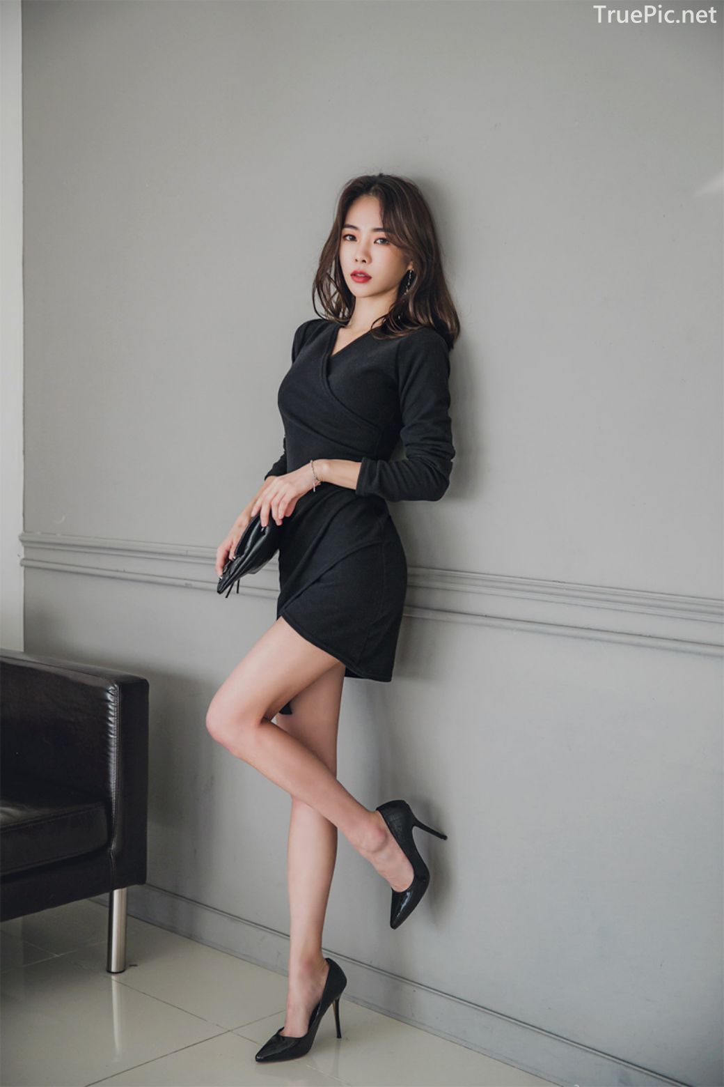 Korean fashion model - An Seo Rin - Woolen office dress collection - TruePic.net - Picture 37