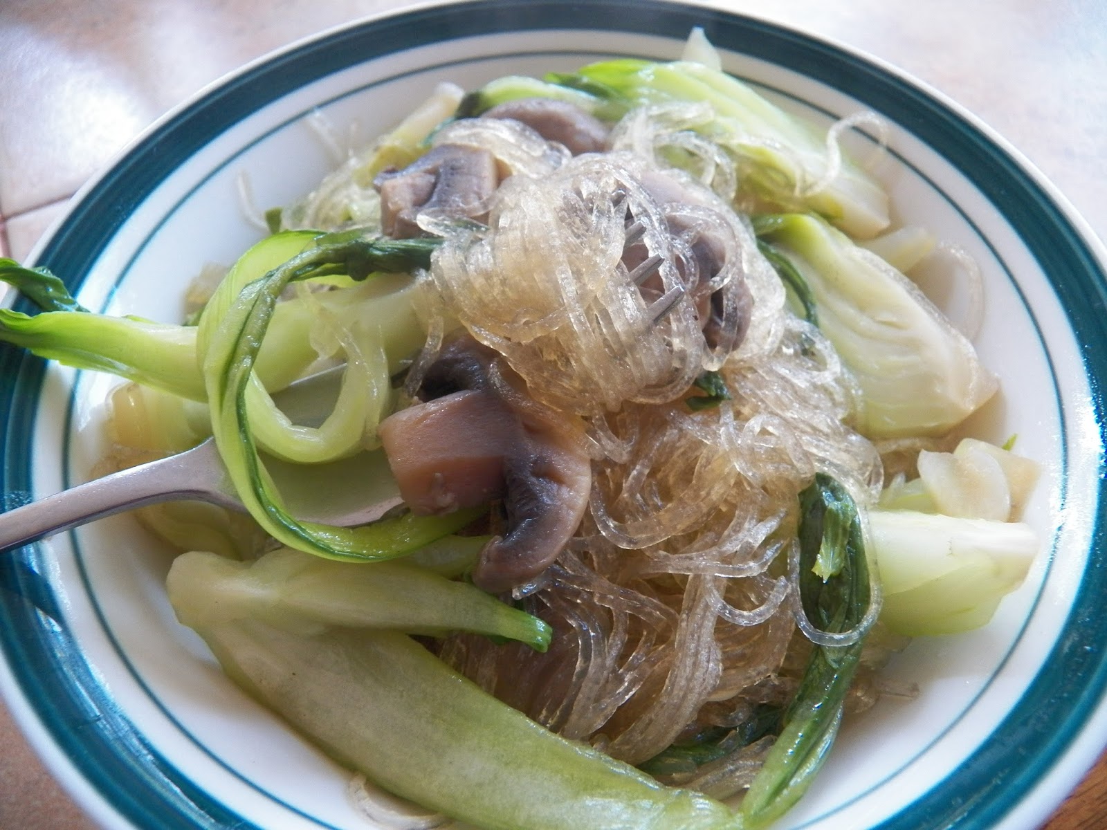 Bok Choy and Bean Thread Noodles Sid's Sea Palm Cooking