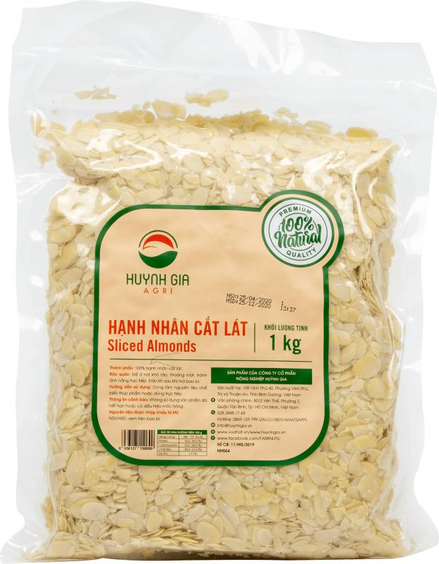 Hạnh Nhân Cắt Lát Faminuts Bịch Chân Không 1kg