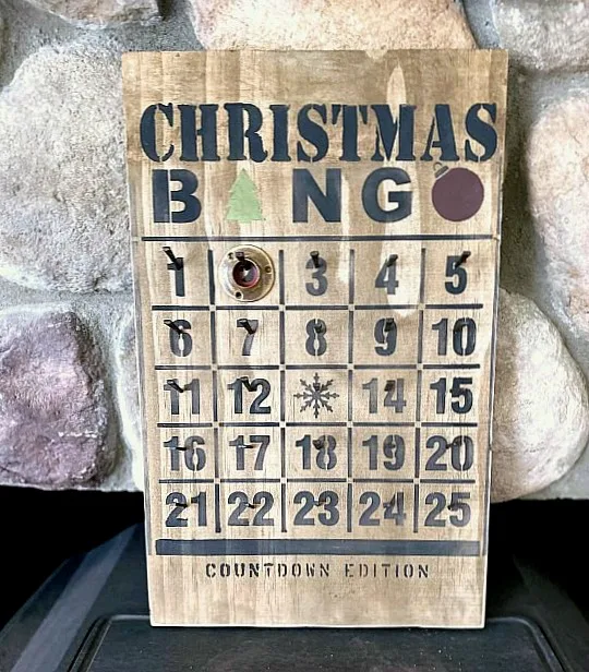 Rustic Christmas Bingo Advent Calendar