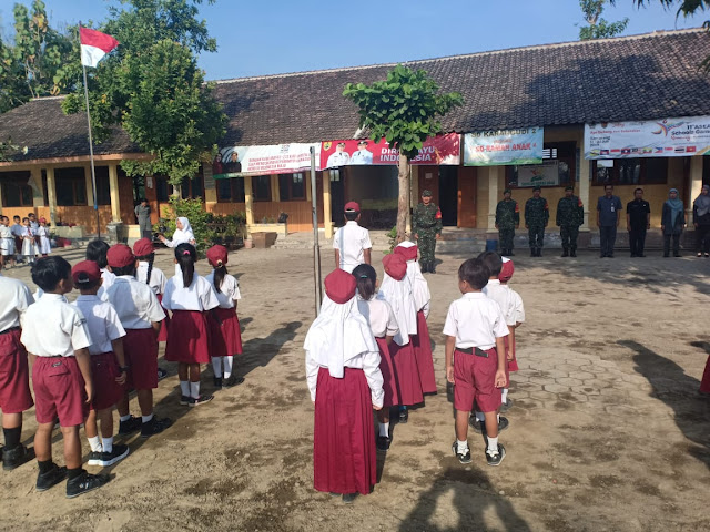 Pesan, Babinsa Karangudi Saat Jadi Irup Di SD N 2