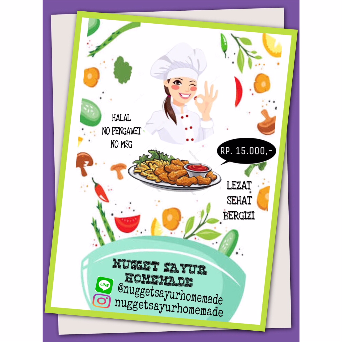  Gambar  Poster  Contoh Iklan Makanan  Sehat  Dan  Bergizi  