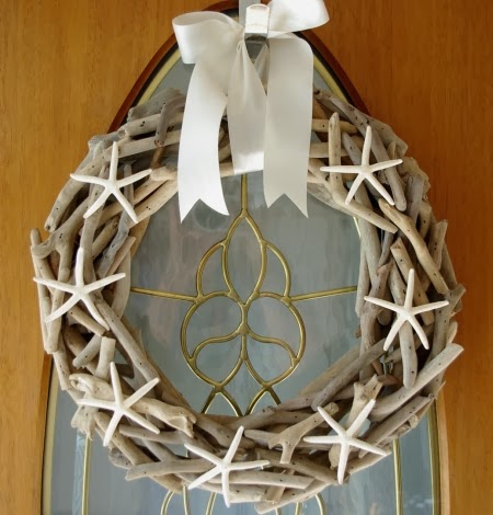 holiday driftwood wreath