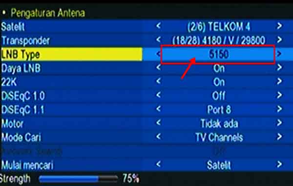 Pengaturan antena telkom 4