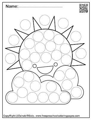 spring do a dot markers activity free printable for kids,free pdf book download,flower,tree,butterfly,snail,rabbit bunny,easter egg,peeps, chick,ladybug,sun and clouds