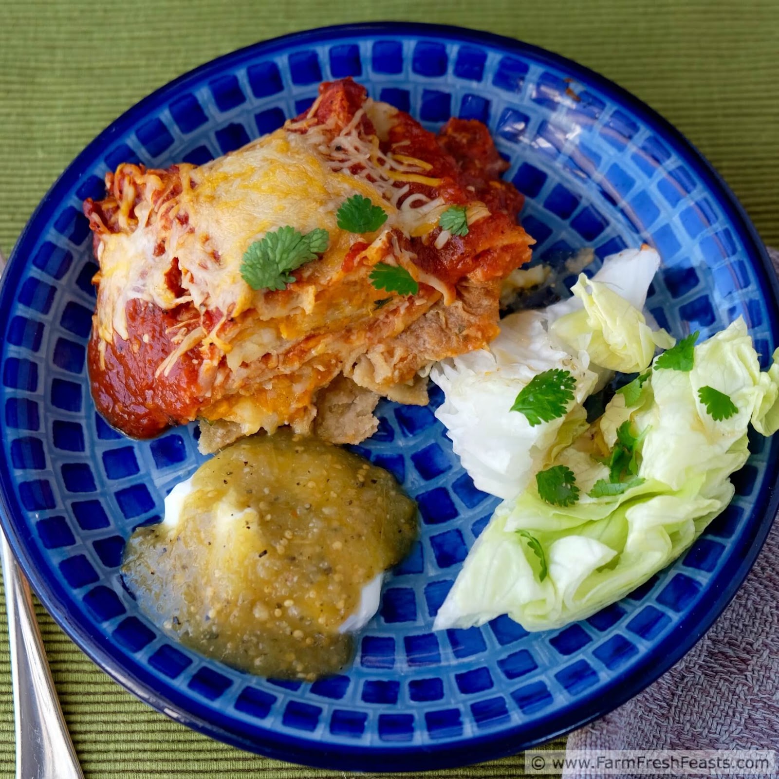 Farm Fresh Feasts Roasted Sweet Potato and Onion Enchiladas