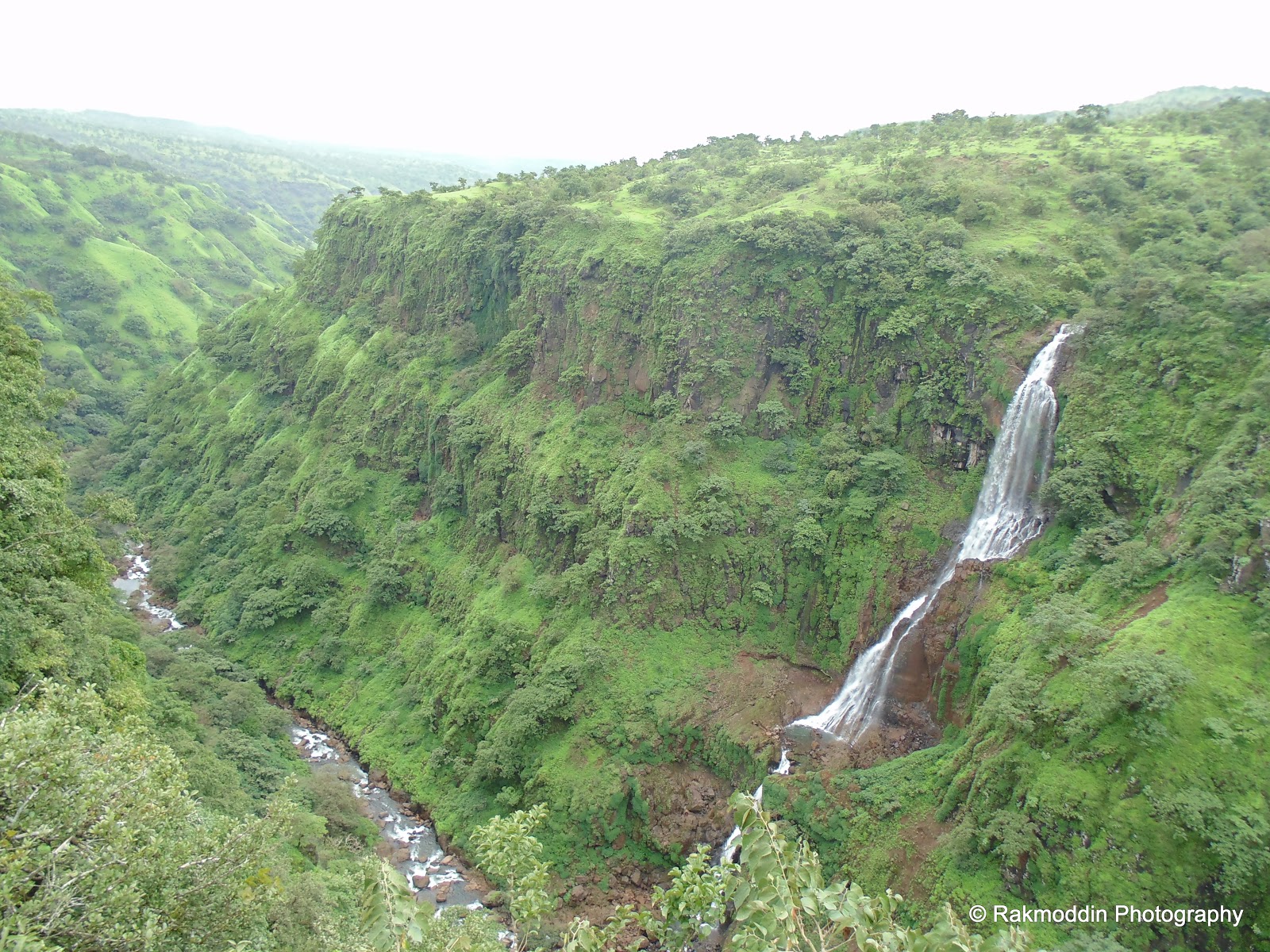 Thoseghar waterfalls in Satara during the monsoon