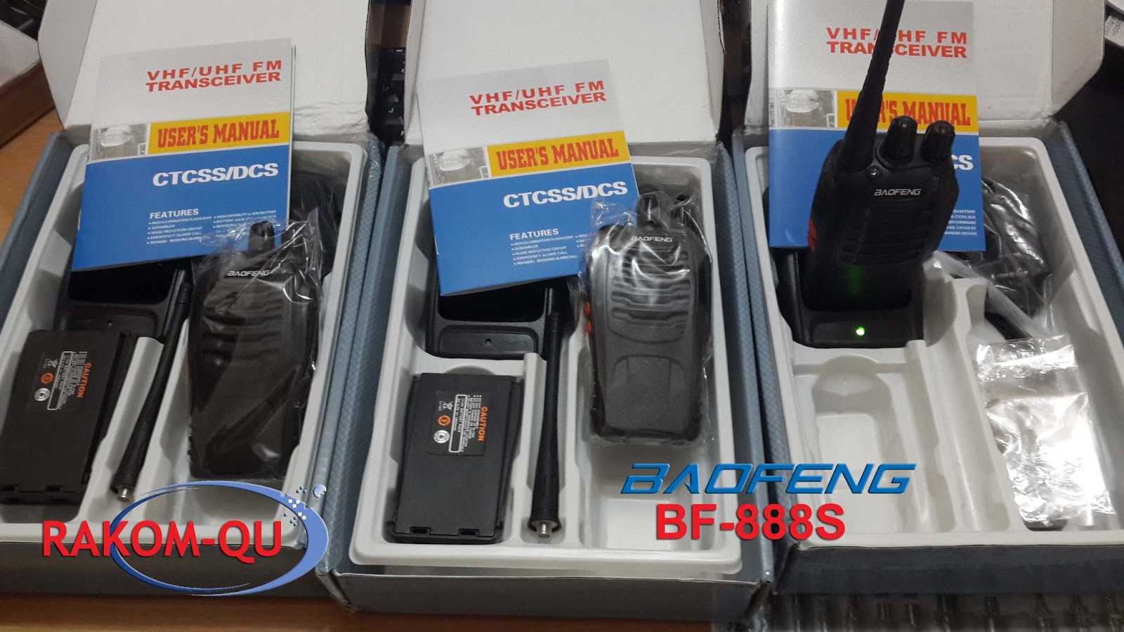 rakomqu HT Baofeng BF888S VHF/UHF FM Transceiver (16Channel)