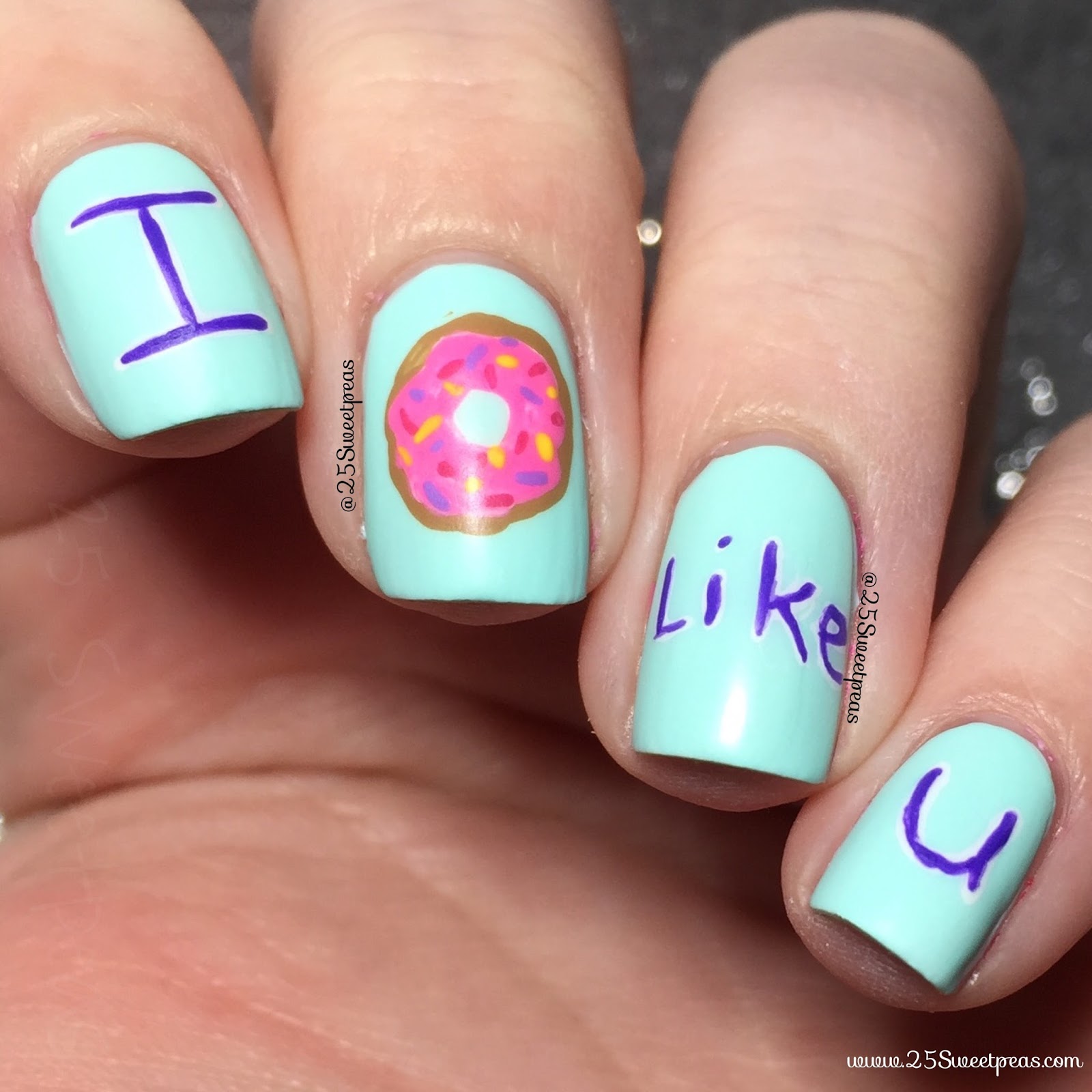 Nail Crazies Unite | Anti-Valentines Day Mani - 25 Sweetpeas