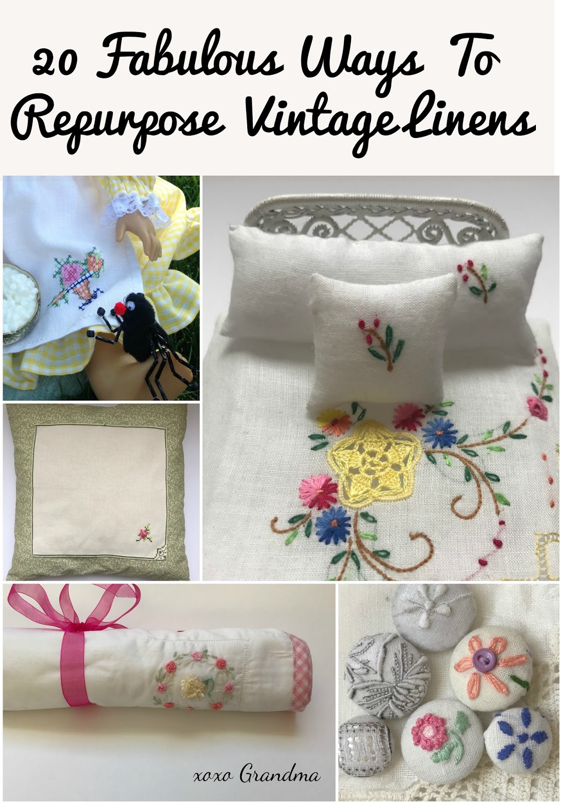 xoxo Grandma 20 Fabulous Ways to Repurpose Linens