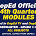 DepEd Official 4th Quarter Modules to be used in DepEd TV and ETULAY (Download Here)