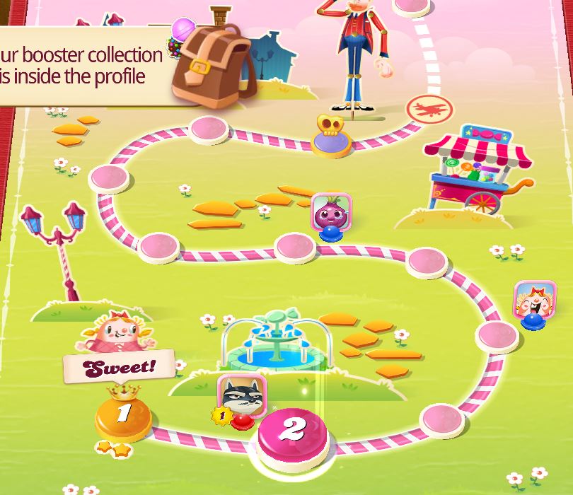 Gameplay Candy Crush Saga.