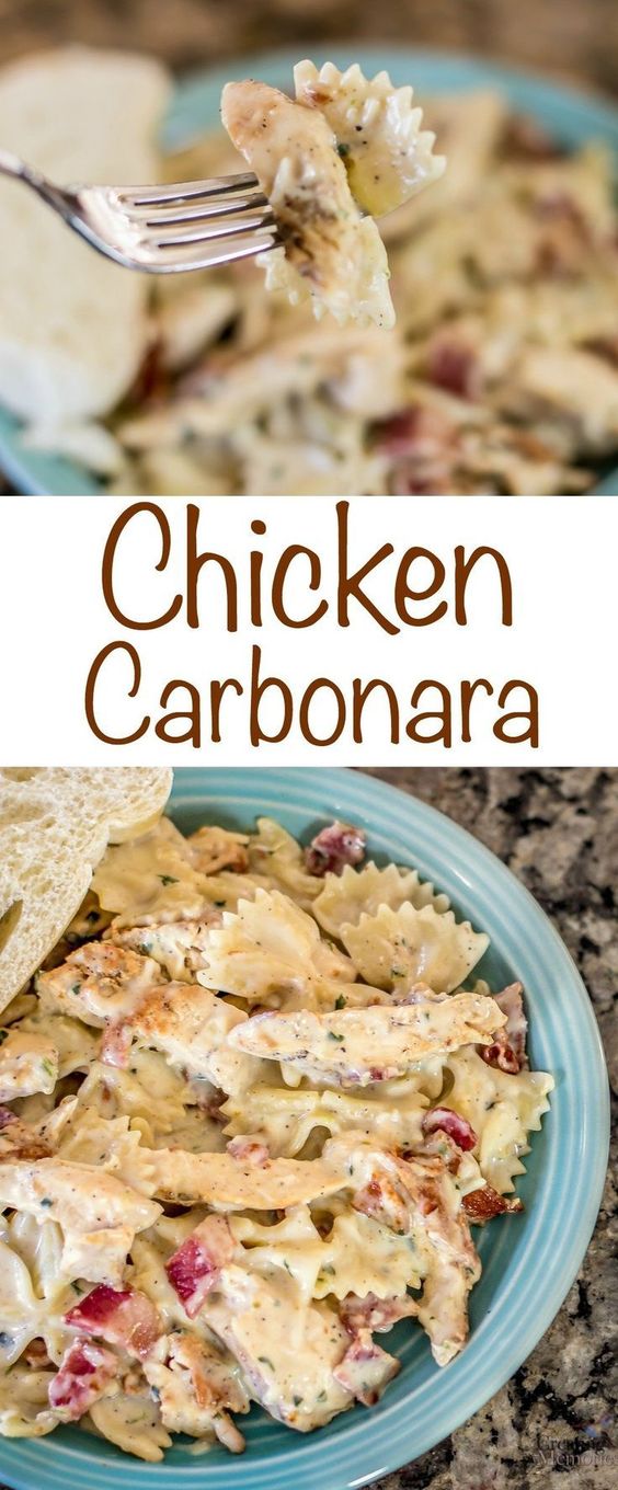Sensational Chicken Carbonara Recipe - Tasty Foods