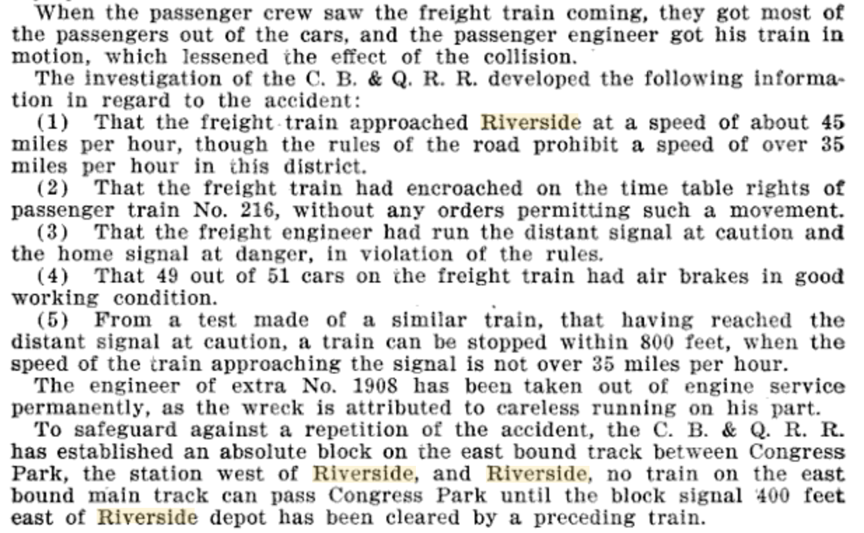 New never been seen before photos of Riverside, Illinois' train crash ...