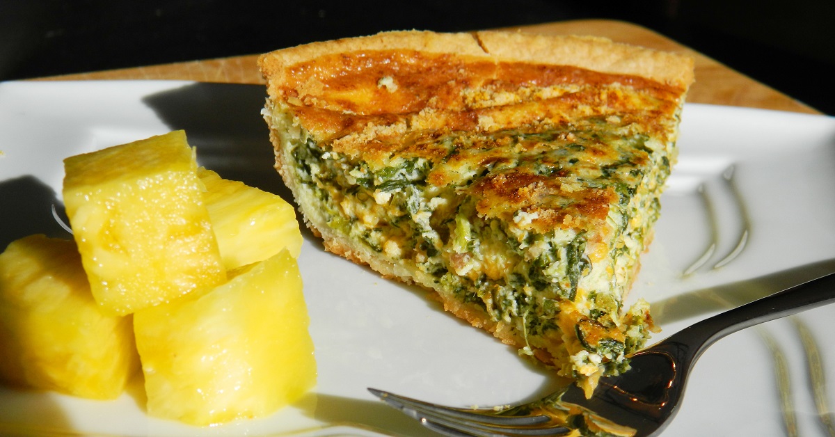 Healthy Spinach and Cheese Quiche