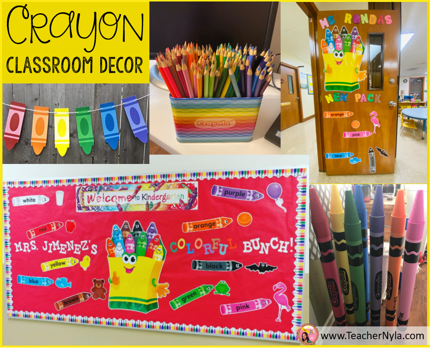 Nyla's Crafty Teaching Crayon Themed Classroom Decor Ideas