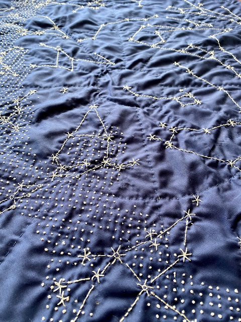 Diary of a Chain Stitcher: Haptic Lab Constellation Quilt Hand Embroidery