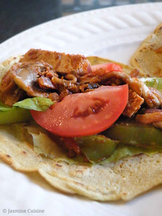 Fajitas au tofu (végane) Jasmine Cuisine