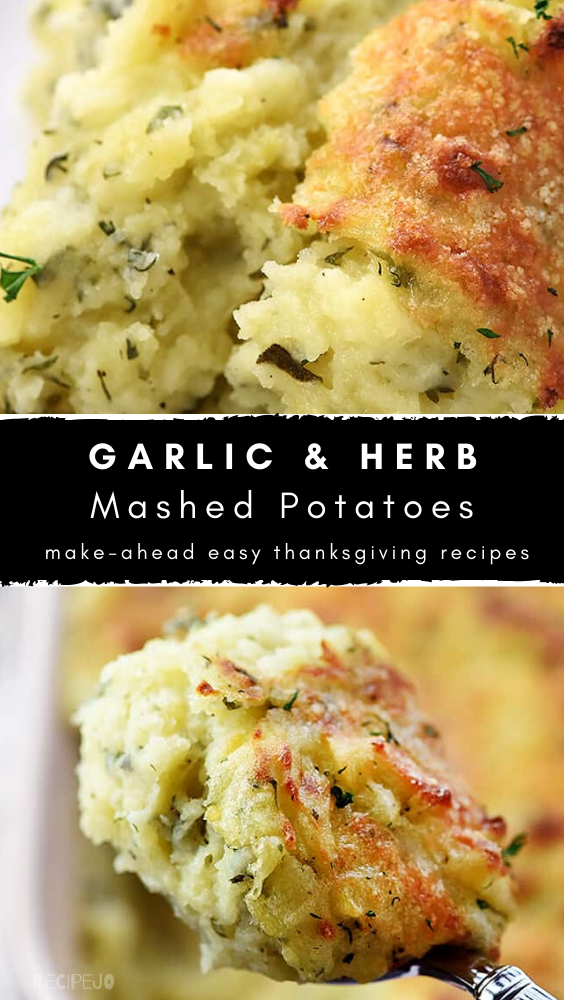 MakeAhead Garlic & Herb Mashed Potatoes
