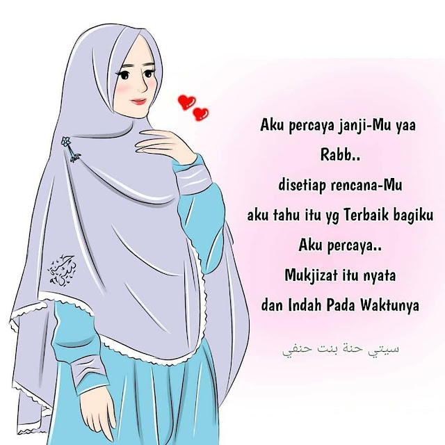 Wallpaper HD Anime Hijab Muslimah Cartoon Hijabi
