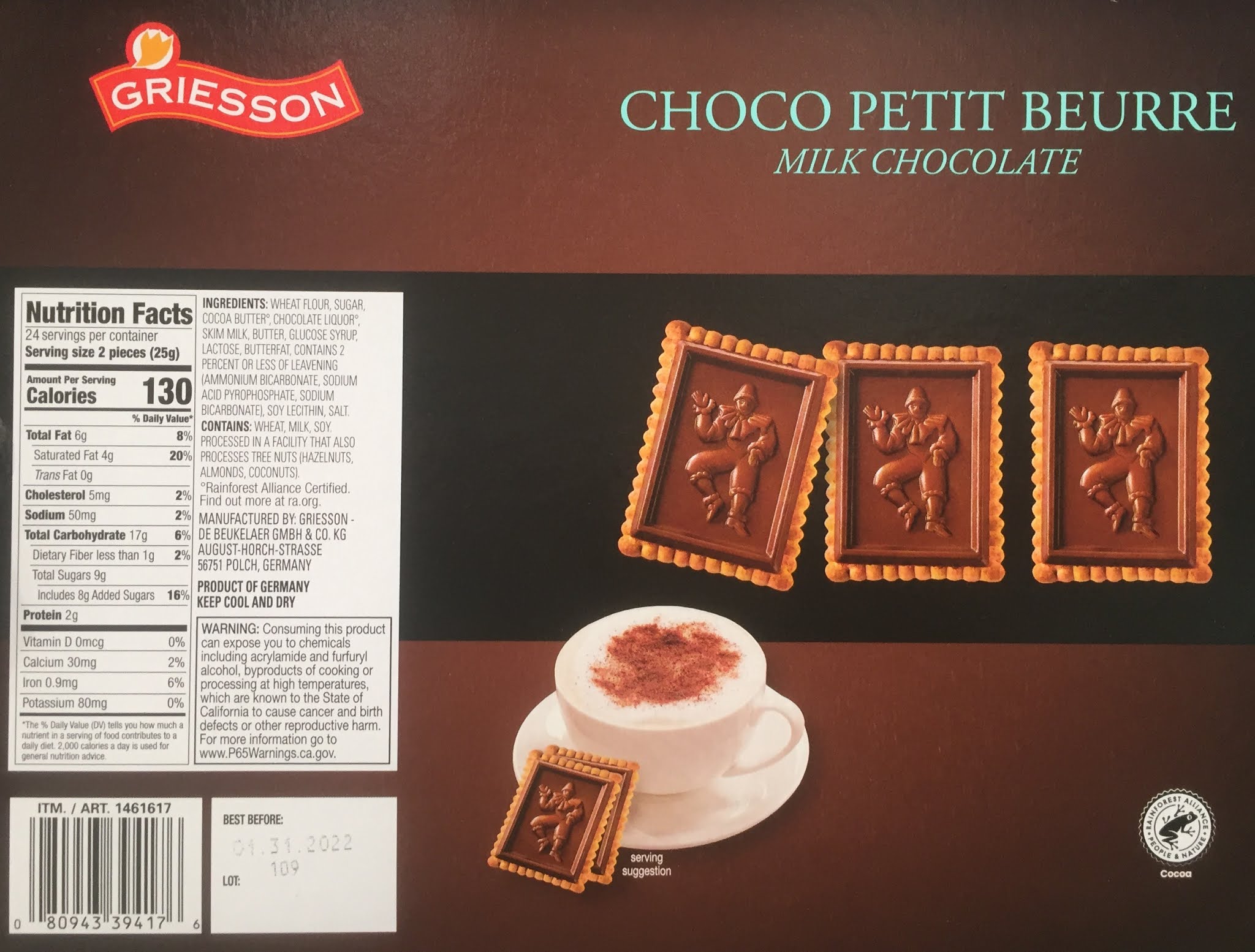 Choco Petit Beaure Milk Chocolate Shortbread Cookies Costco Weekender