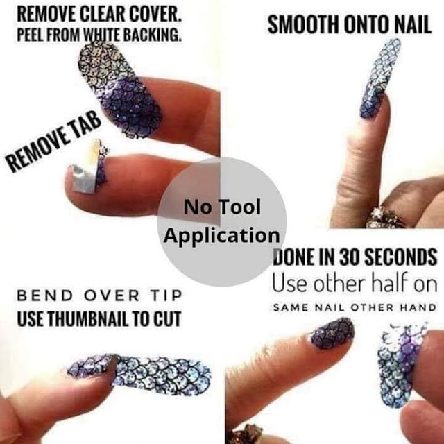 How to apply color street nail strips