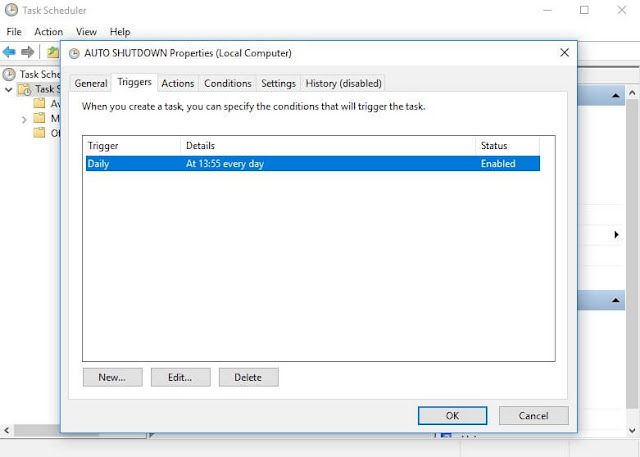 cara mematikan komputer auto shutdown