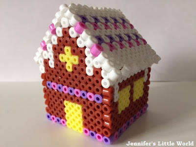 Hama bead 3D gingerbread house