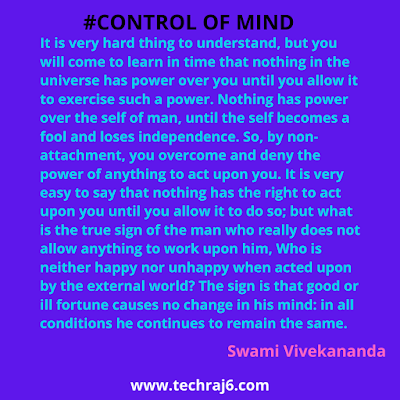 Control Of Mind Quotes By Swami Vivekananda