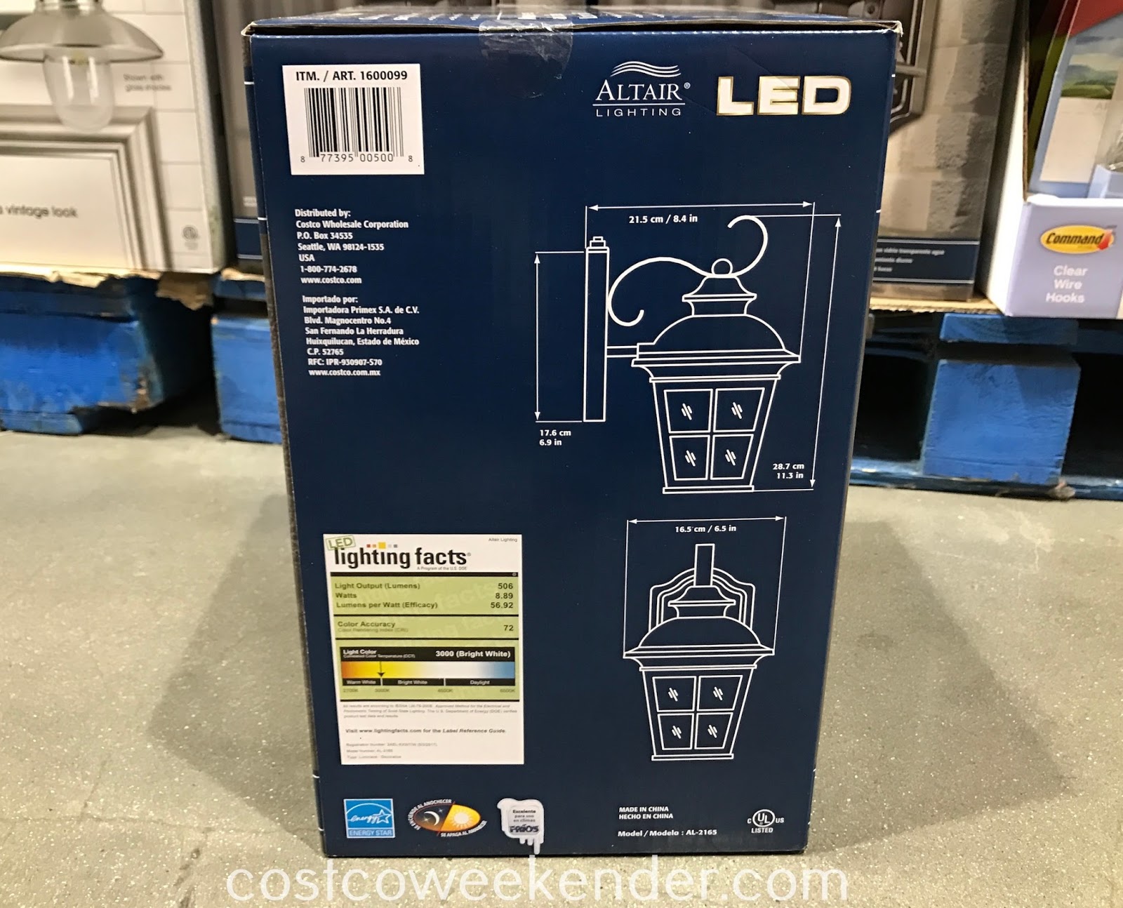 Altair Outdoor LED Coach Light Costco Weekender