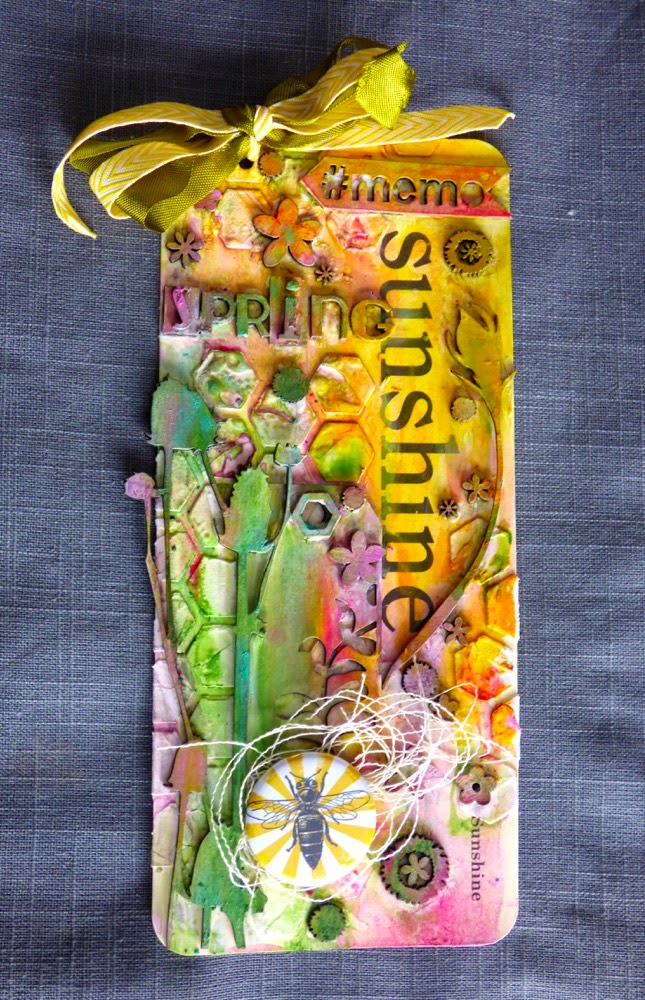 Come on Spring! Tag by Jen Matott - Faber-Castell Design Memory Craft