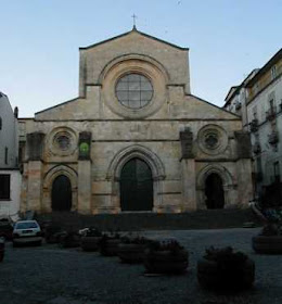The facade of the cathedral in Cosenza