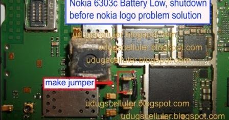 analysis of mobile nokia 6303c battery low and shutdown before nokia logo