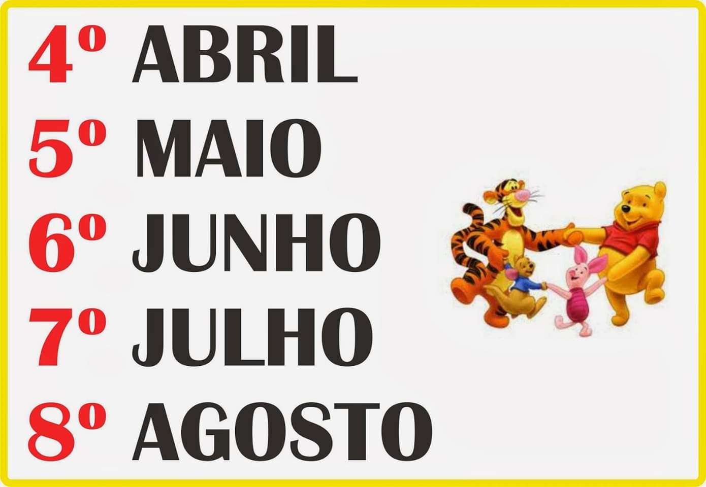 Blog Educação e Transformação 👍Meses do ano Blog Educação e Transformação 👍Meses do ano