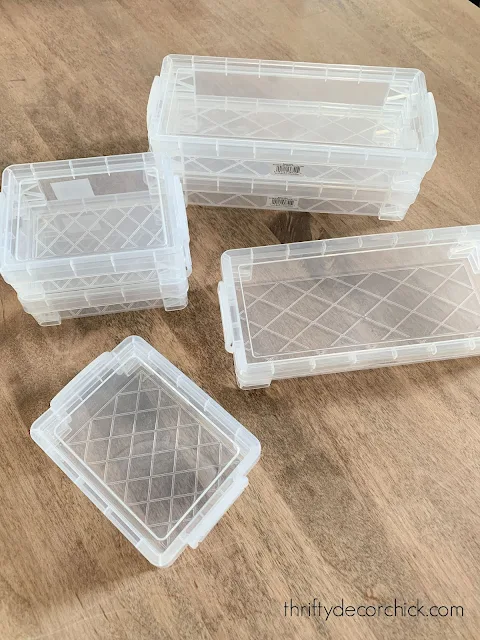 Small Stackable Storage Totes