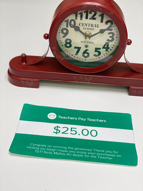 Teacher Giveaway! Weekly $25 Teachers pay Teachers Gift Card Giveaway