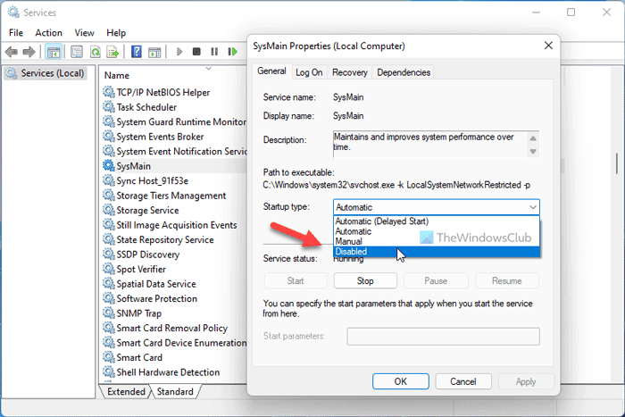 Schakel SysMain & Prefetch voor SSD in of uit in Windows 11/10