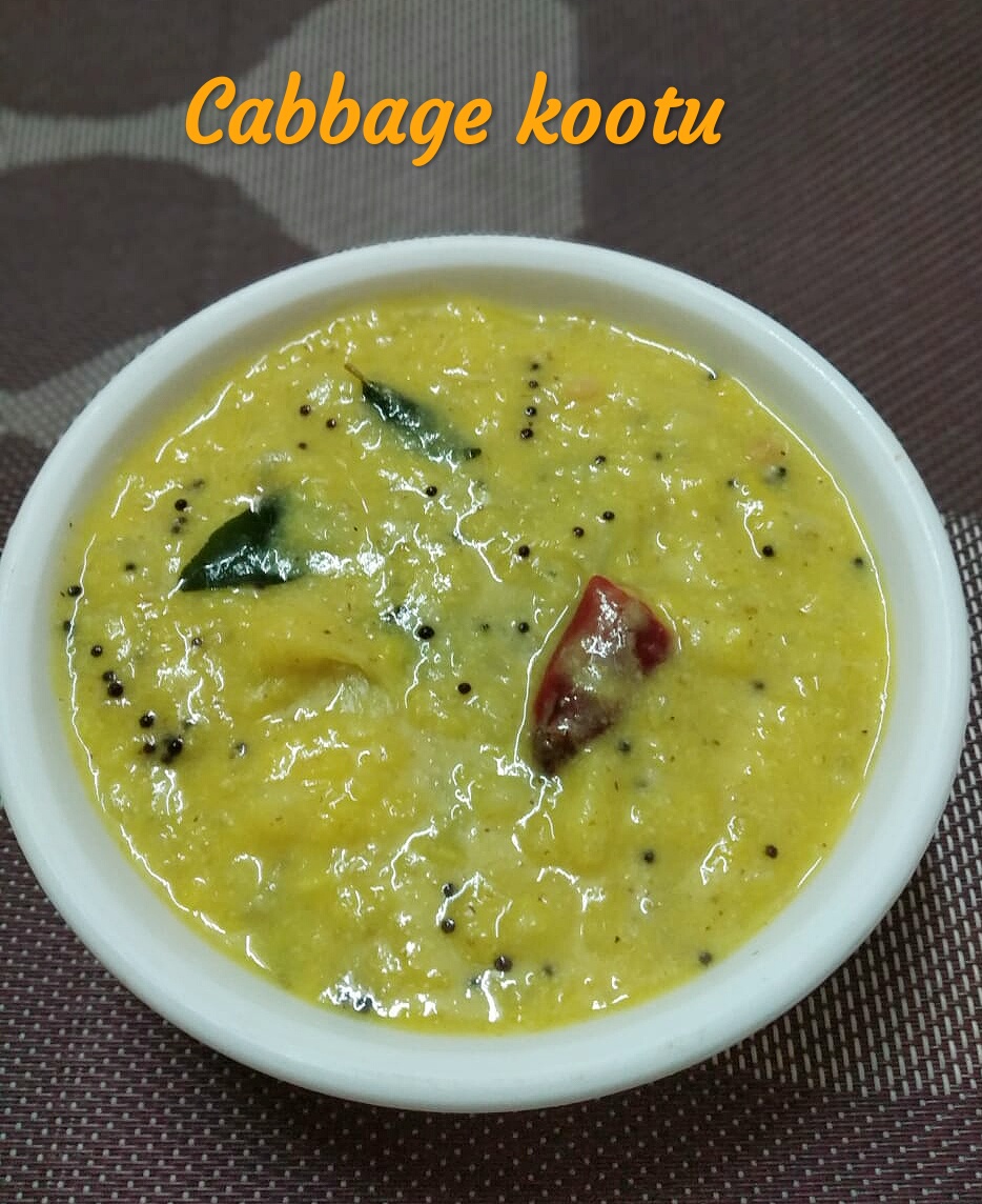 Cabbage kootu / muttaikose kootu