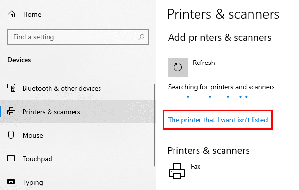 Een lokale printer installeren of toevoegen in Windows 10