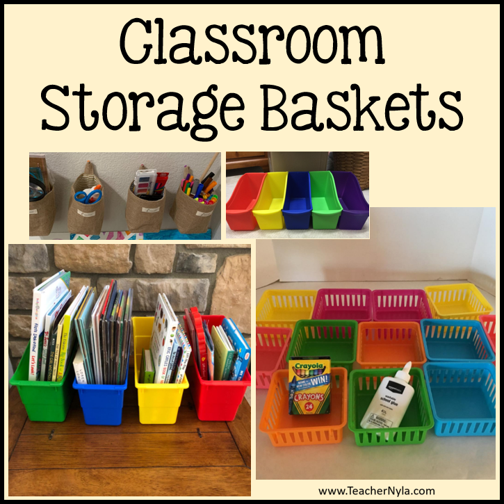 Nyla's Crafty Teaching Classroom Storage Baskets