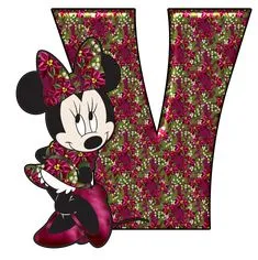 Abecedario de Minnie para Navidad. Minnie Abc for Christmas.