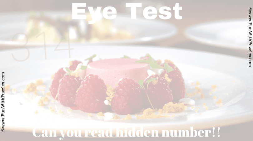 Eye Test Hidden Number Picture Puzzle With Answer Brain Teasers