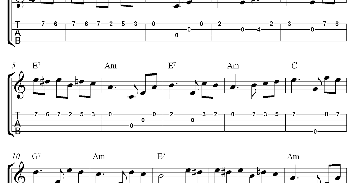 Sheet Music For Beginners: Fur Elise, free ukulele tabs