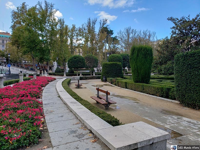 Jardins da Plaza de Oriente 