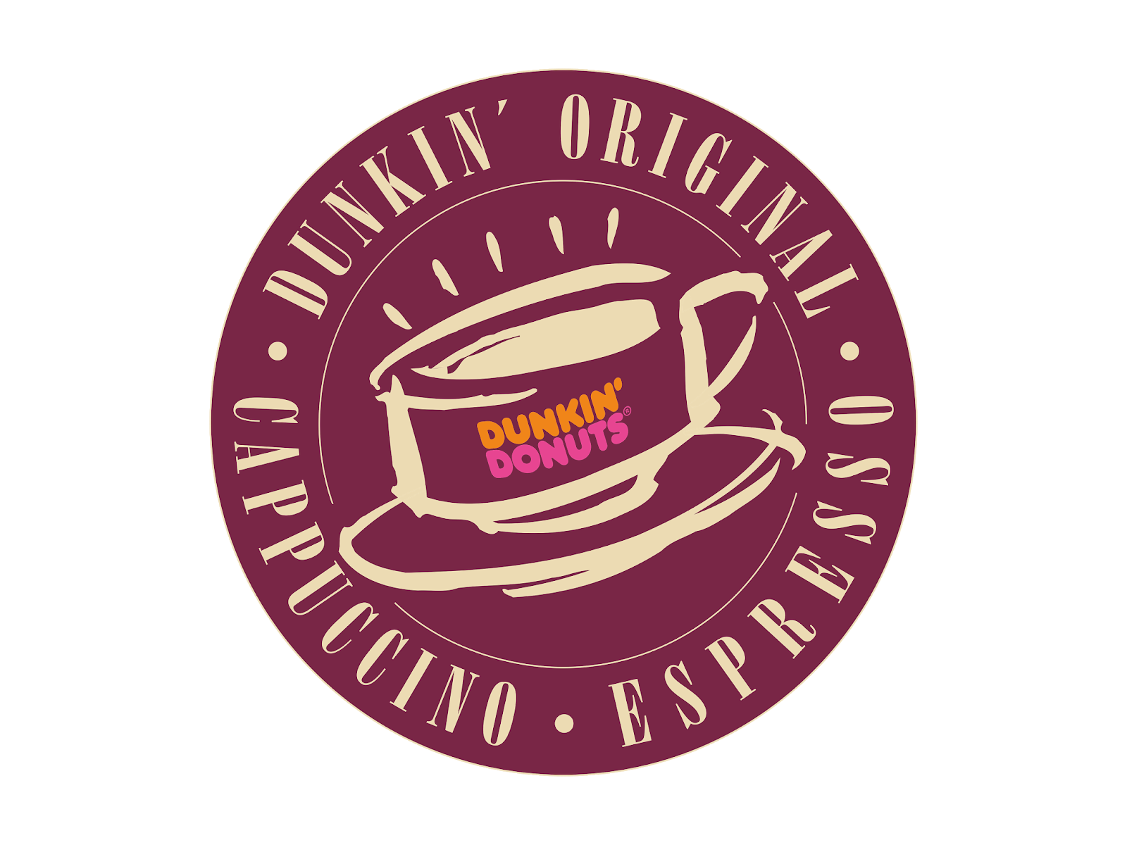 Logo Dunkin Donuts Cappuccino Vector Cdr & Png HD | GUDRIL LOGO